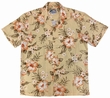 ORIGINAL HAWAIIHEMD - HIBISCUS GARDEN - PEACH - PARADISE FOUND