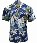 ORIGINAL HAWAIIHEMD - HILO - NAVY - PARADISE FOUND