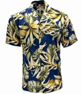 Original Hawaiihemd - Rainforest - Navy - Paradise Found