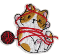 Cat - Cute All Tied Up in Yarn Patch