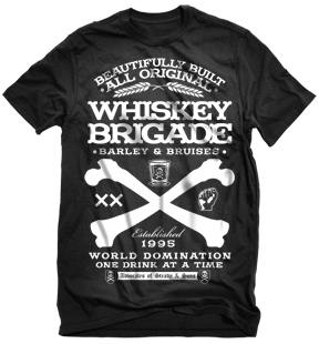 WHISKEY SCHWARZ - STEADY CLOTHING T-SHIRT