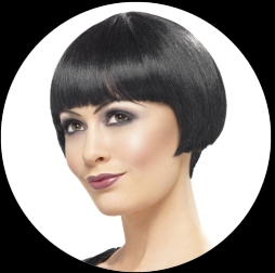 20er Jahre Bob Per�cke schwarz - Klicken f�r gr�ssere Ansicht