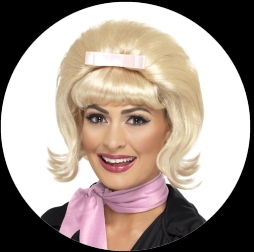 50er Jahre Beehive Bob Per�cke blond - Klicken f�r gr�ssere Ansicht