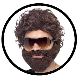 HANGOVER KOST�M SET - BART, BRILLE UND PER�CKE auf einer Baienfurt Wunschliste / Geschenkidee