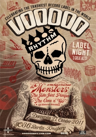 PLAKAT VOODOO RYHTHM LABEL NACHT auf einer Hamburg Wunschliste / Geschenkidee